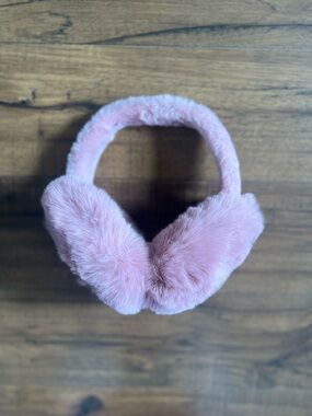 Plush Pink Earmuffs - Cozy Faux Fur Ear Warmers